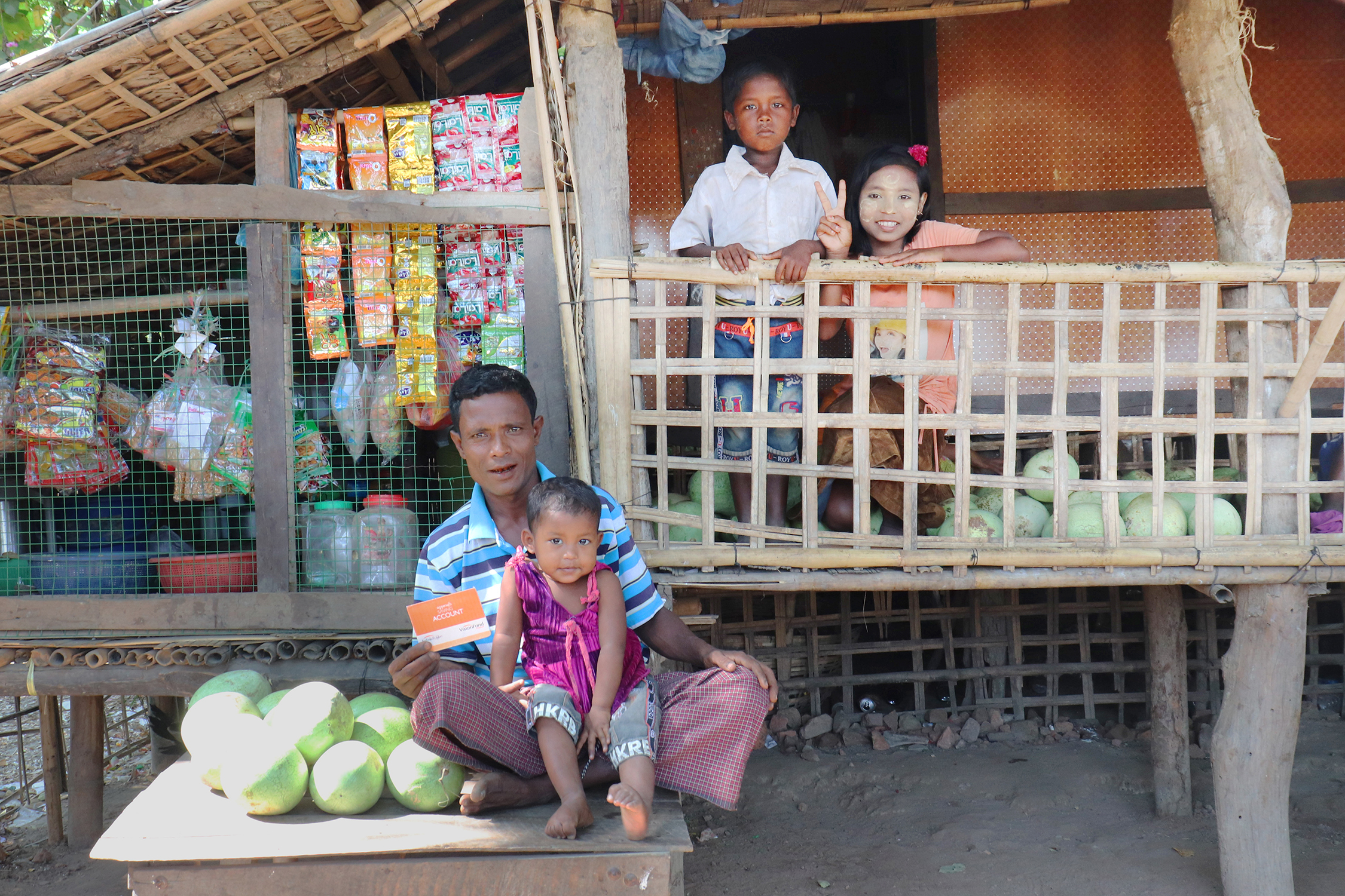 A Thoughtful Father from Rakhine