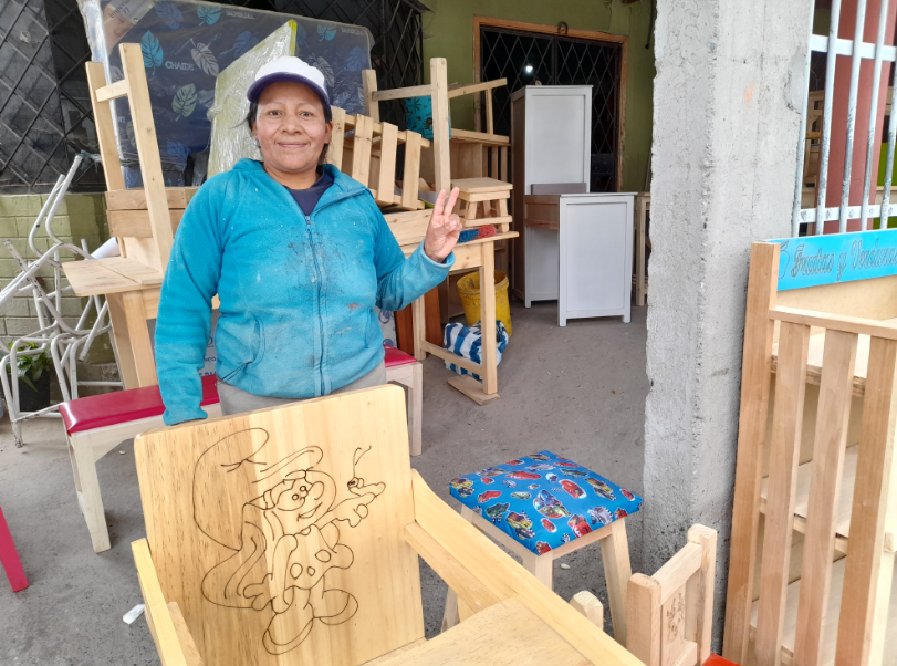Artistic hands creating a colourful business